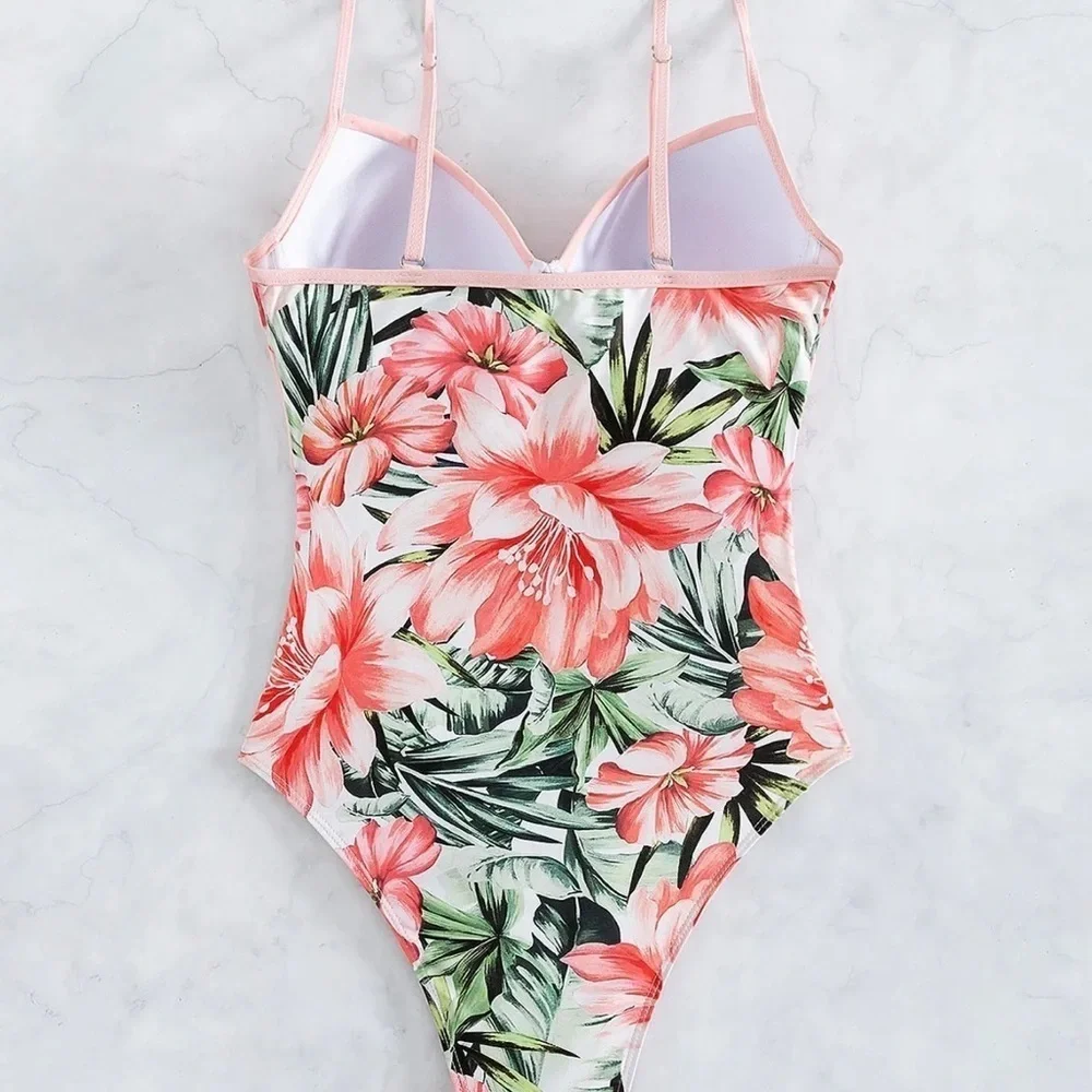 White Reef - Floral Bow Front Swimsuit